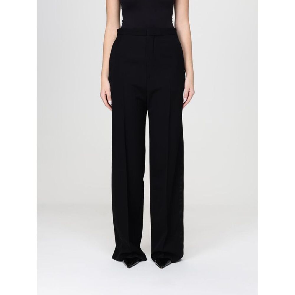 Balenciaga Women Balenciaga Cotton Wide-Leg Trousers